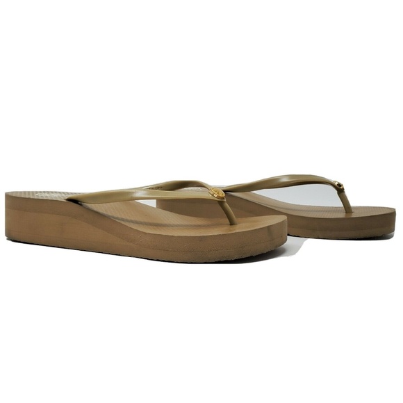 Tory Burch Shoes - Tory Burch Logo Wedge Platform Flip Flop